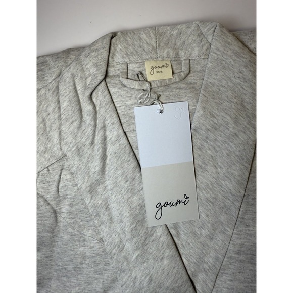 NWT Goumi Kids Mom Storm Gray Robe XS/S Bamboo Organic Cotton - Picture 2 of 4